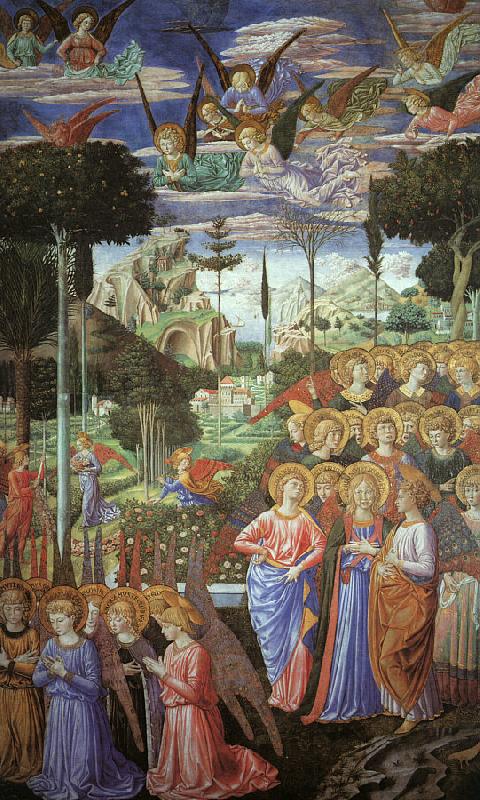 Benozzo Gozzoli Angels Worshipping oil painting picture